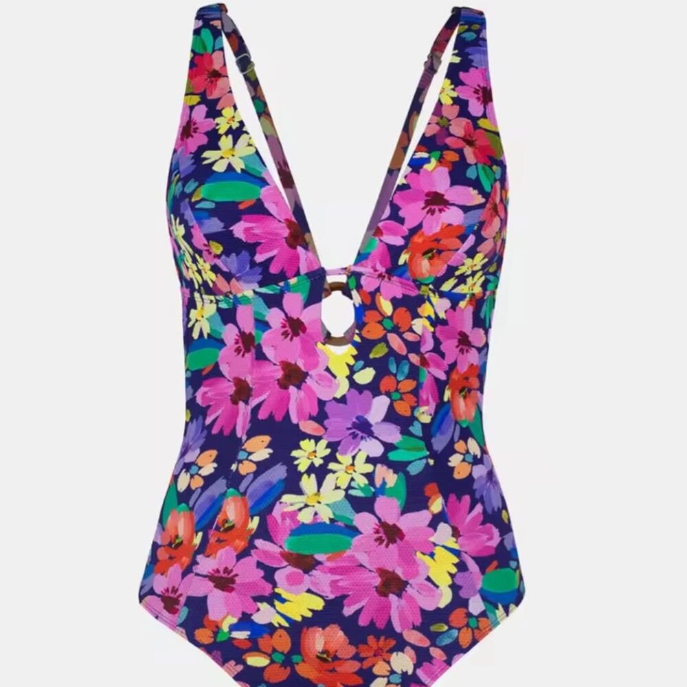 Cupshe Floral One-Piece Swimsuit – Size Large NWT